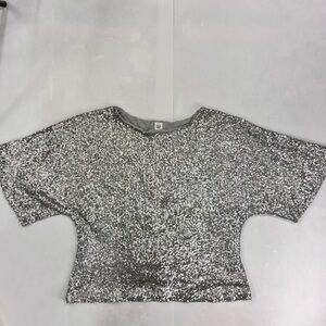 Gap Silver Sequin Kimono Women's Top